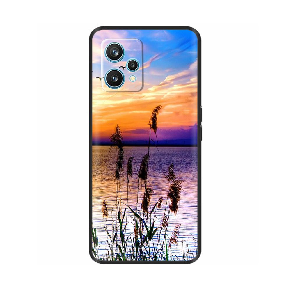 For Realme 9 Case Cover Lovely Plants Cartoon Cases for OPPO Realme 9 4G RMX3521 Realme9 Phone Case Soft Silicone fundas coque