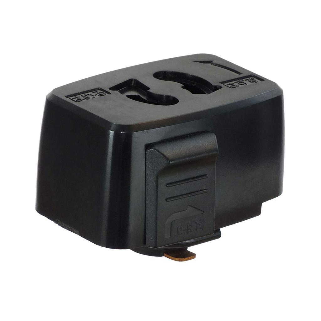 Abishion Lighting Bar Socket, Ceiling Plug, for Duct Rails, Easy Installation (Up To 15A, 125V, 5060Hz), Ceiling Plug Body, for Lighting Rails, PSE