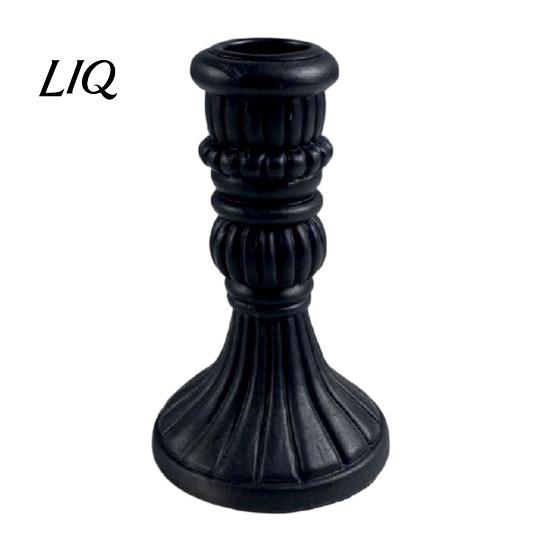 Dining Table Candle Holder Vintage Taper Holder, Nostalgic Resin Candlestick Decorative Stand for Wedding Party Dinning Centerpiece European Retro