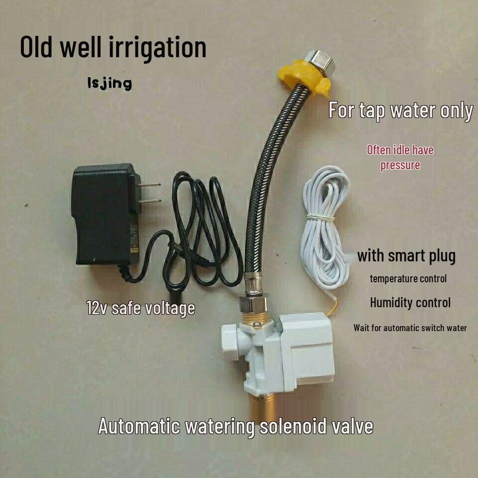 Smart WiFi Remote-Controlled Solenoid Valve for Automatic Watering and Temperature Management