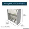 Free Shipping Stainless Steel Double-Sided Pig Feeder Trough for Piglets and Fertilizer.