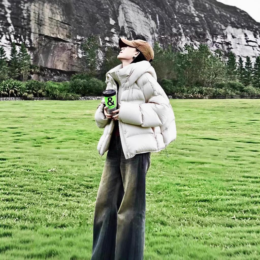 Moda Coreana Autunno Inverno Parka Caldo Donna Streetwear Largo Spesso Piumino Cotone Giacca Femminile Giacche Cappotto con Cappuccio da Donna