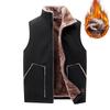 Plus Size Autumn Winter Fleece-Lined Thickened Vest for Men, Middle-Aged and Elderly, Slim Fit Vest, Warm Vest, Jacket for Men