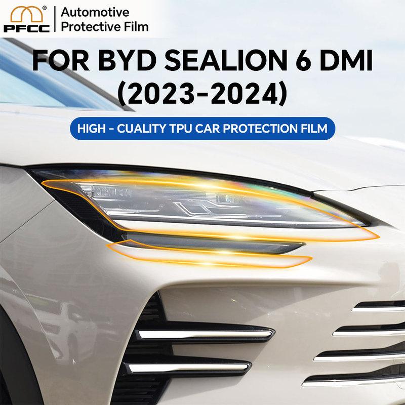 For BYD SEALION 6 DMI -2025 Headlight Rearview B C Pillar Protection Film Pre-cut Clear TPU Anti-scratch Resistant Invisible