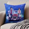 Japanese Manga CCity Hunter Cushion Cover Pillowcase Antidustmite Invisible Zipper Short Plush Sofa Cushion