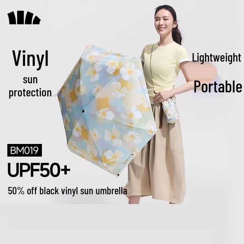 Beneunder UV Protection 5-Fold Compact Sun & Rain Umbrella