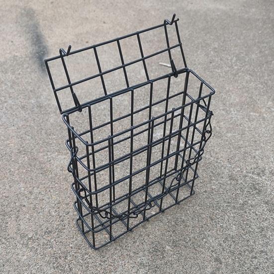 Suet Cage Bird Feeder Outdoor Garden Iron Cages Outside Hanging Suet Feeder Single Suet Cake