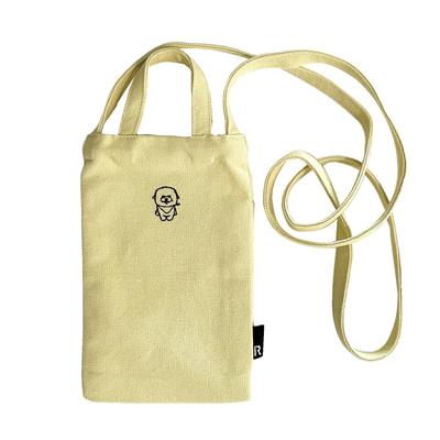 1118 One Point Animal Embroidery Mini Tote Bag Sacoche EU Baby Lou [Rootote] Adorable-A (03 Dog)