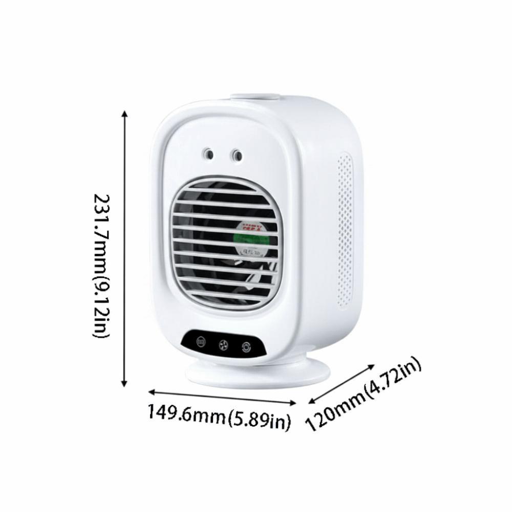 USB Charging Desktop Air Cooler Rechargeable USB Air Cooler Mini Air Cooler Humidifier Bedroom Use Non-Shaking Style