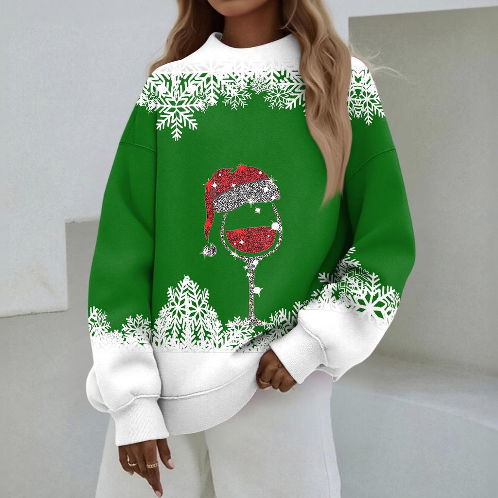 Mock Neck Sweatshirt Women Fall Comfort Oversized Sweatshirt Dressy Pullover Sweatshirts No Hood Cozy Turtleneck Tops