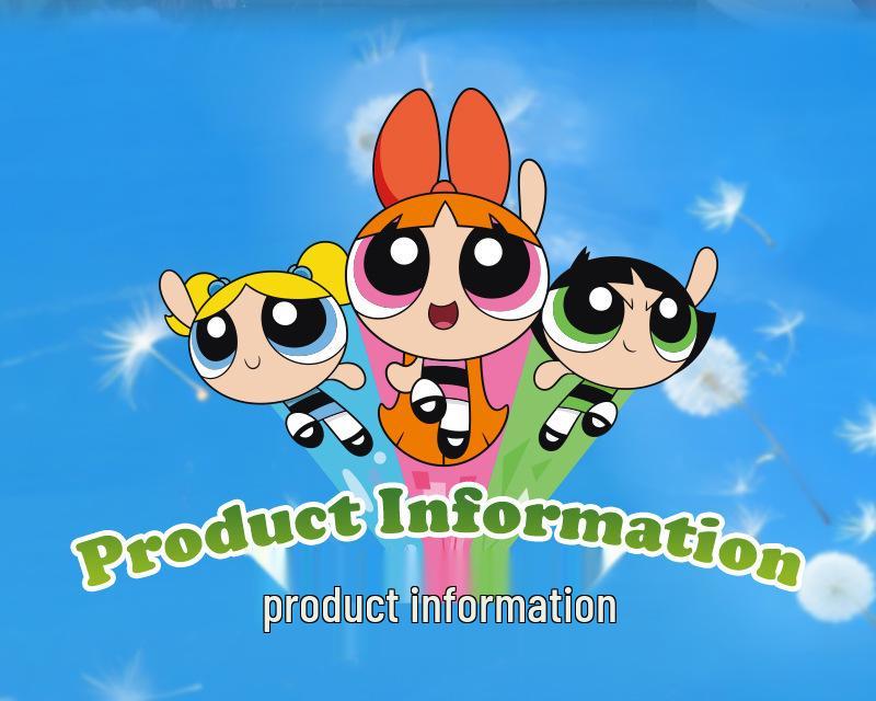 The Powerpuff Girls Vitality Series Cartoon Plush Double-Sided Pillow Cushion