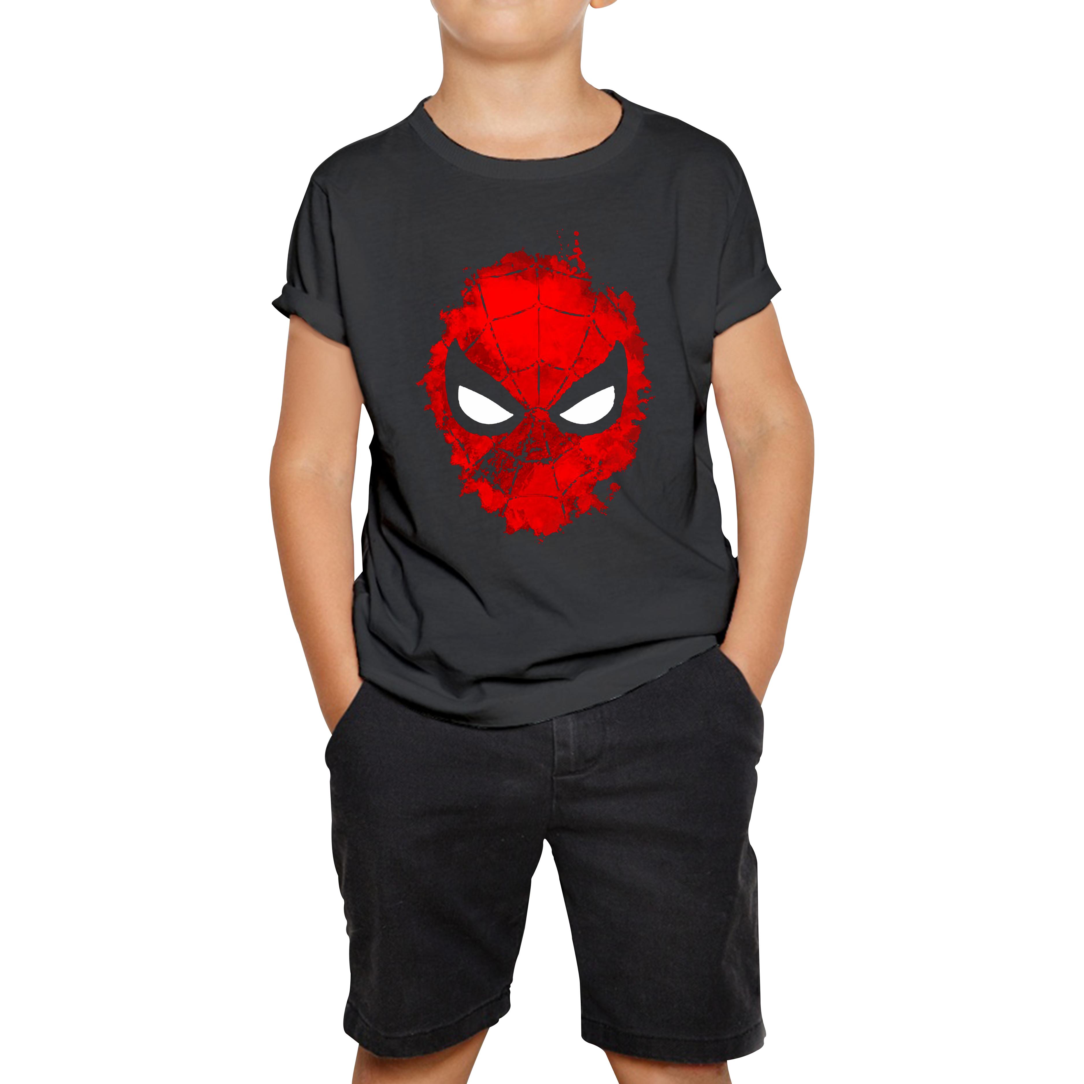 Spiderman Face Kids T Shirt 160
