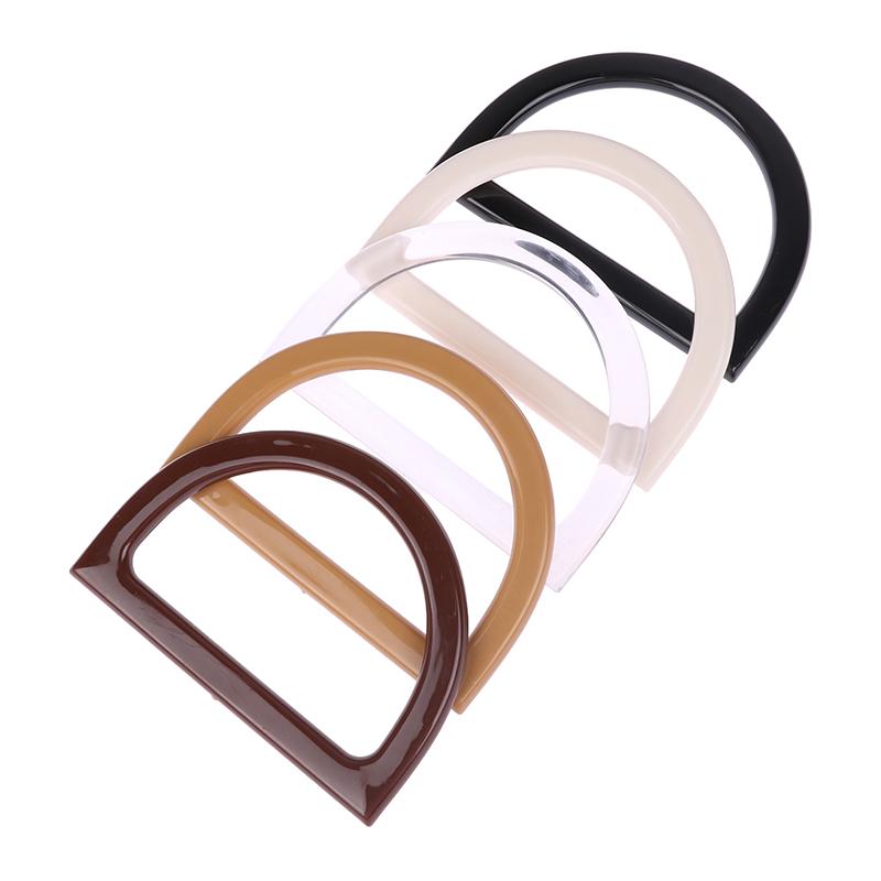 D-Shaped Bag Handle Resin Ring Bag Handles Replacement Purse Luggage Handcrafted Accessories