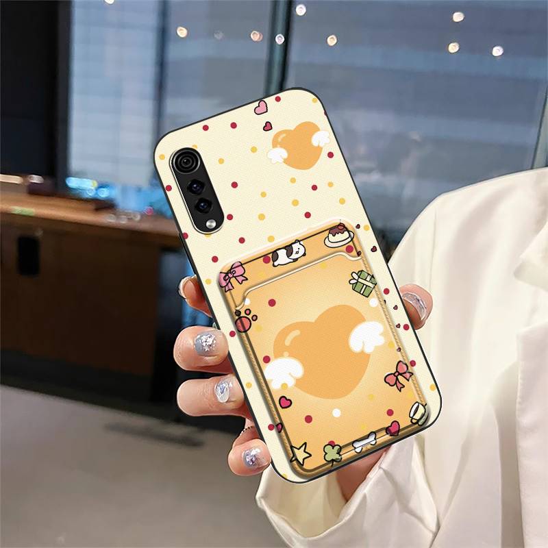 Fashion Design Card Sleeve Phone Case For LG Velvet 4G/5G Cartoon Soft Case Full Wrap Graffiti Anti-knock Silicone TPU
