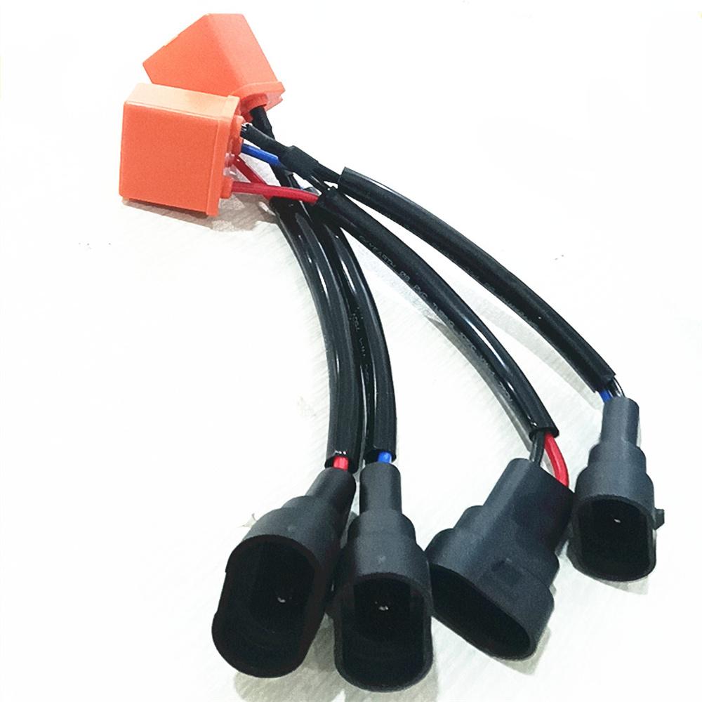 2 x High Quality 9005 / 9006 to H4 Headlight Bulb Conversion Socket Harness 100W