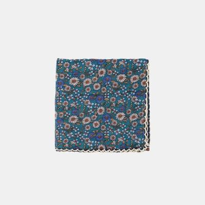 Elkate Women's Flower Pattern Handkerchief Bandana Cotton Gauze Hiking Sweat Neck Towel LDR185