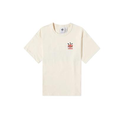 Originals Trefoil Casual Breathable Round Neck Short Sleeve T-Shirt Men Tops White H62577