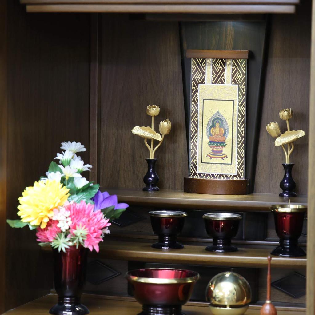 Tiara [Small] Brown, Standing Hanging Scroll, Modern Hanging Scroll Stand, Height 20cm, Principal Image, Soto, Zen, and Rinzai Sects, Myoshinji School