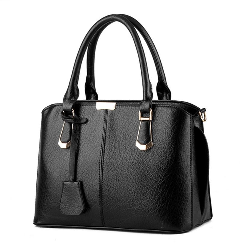 Vintage Fashionable Women's PU Handbag Tote Trendy Shoulder Messenger Bag