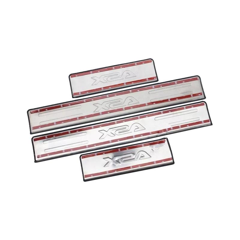 För Mitsubishi Asx 2013- Rostfritt Stål Bil Dörrtröskel Repskydd Trim Bil Sidodörr Tröskelskydd Klistermärke