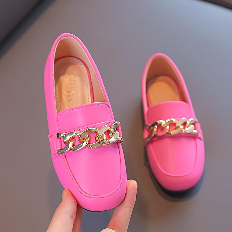 Girls' Leather Princess shoes2026Soft-soled Non-slip Children's Loafers for Older Kids, Suitable for All Seasons, Ballet Shoes