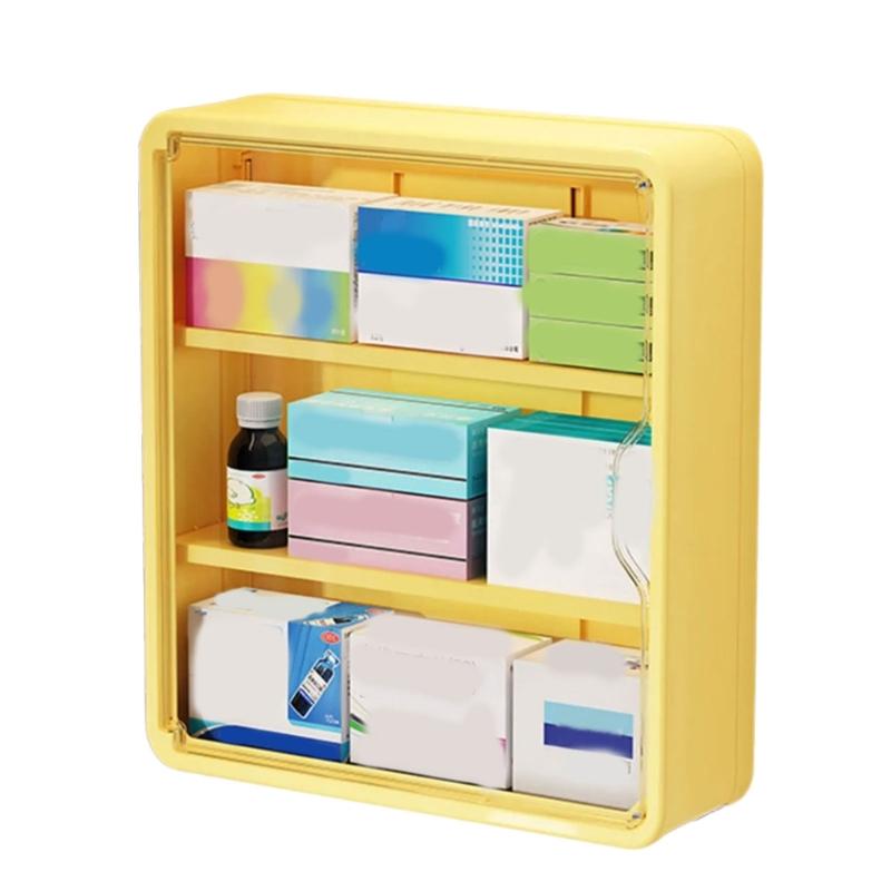 Space Saving Wall Mounted Storage Box Large Capacity Multi Tiers Organiser With Easy Installation For Small Spaces