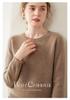 Women's Plus Size Round Neck Cashmere Sweater - Short Style, Thickened Knit Base Layer for Autumn & Winter, 2025 Edition.