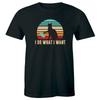 I Do What I Want Vintage Men's T-Shirt Funny Cat Lovers Shirt Gift for Him