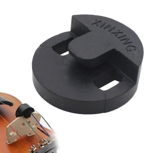 TVETE 2-Hole Violin Mute, Rubber, for Performance and Nighttime Practice, Portable and Easy to Carry