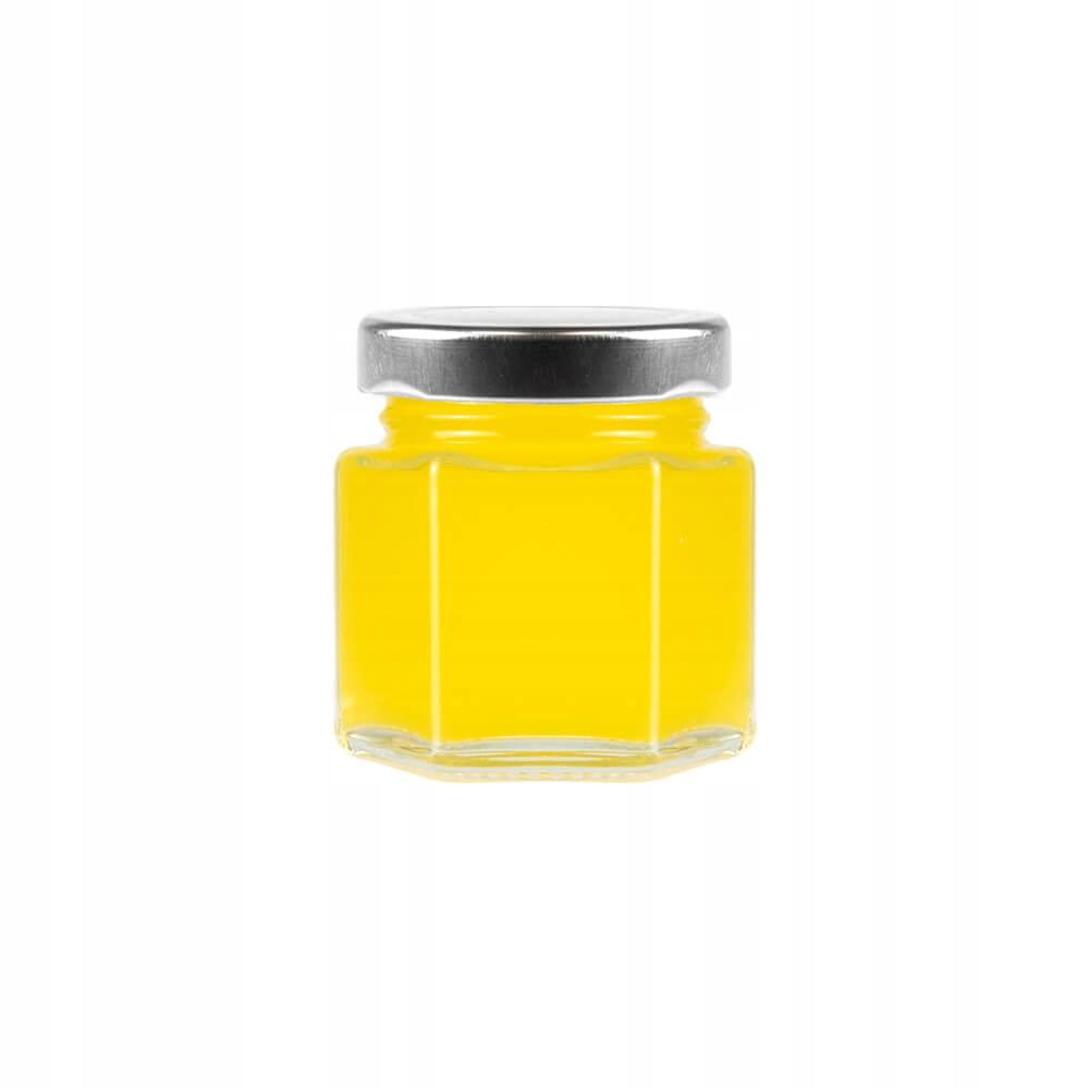 30ml HEXAGONAL glass jar for spices and honey