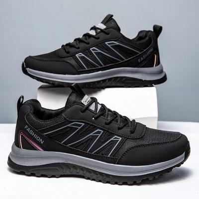 Męskie letnie buty outdoorowe do chodzenia i biegania - Oddychająca siateczka, Antypoślizgowe, Miękka podeszwa, Odpowiednie dla osób w średnim wieku i starszych.
