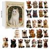 Cat Lovers Advent Calendar Christmas Countdown Calendar 2D Acrylic Cute Cat Calendar Artistic Holiday Ornament for Christmas