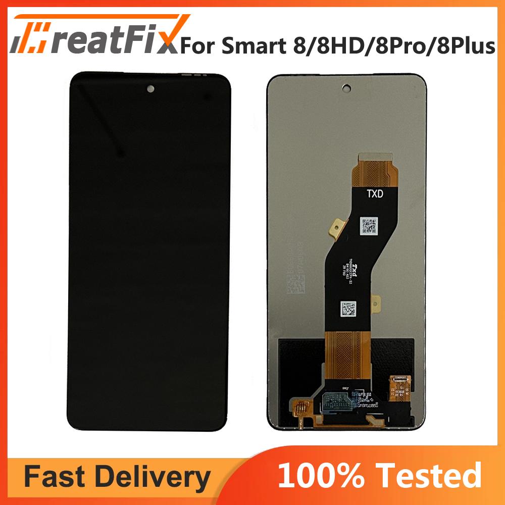 

LCD Screen and Digitizer Full Assembly For Infinix Smart 8 Plus X6526