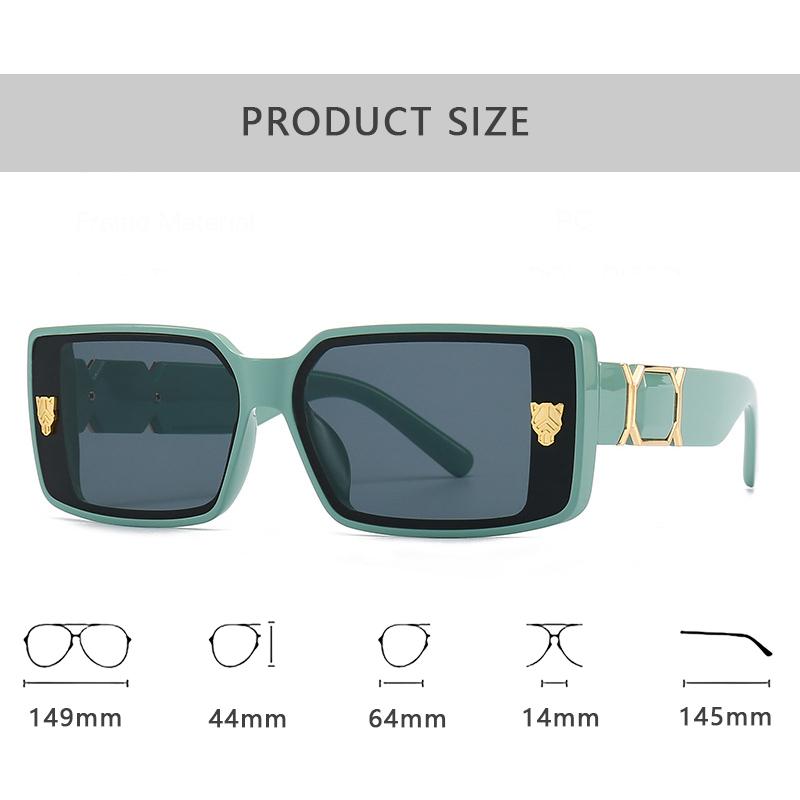New Fashion Brand Luxury Designer Sunglasses Women Men Leopard Vintage Trendy Elegant Shades Glasses Travel Cute Top Sunglasses