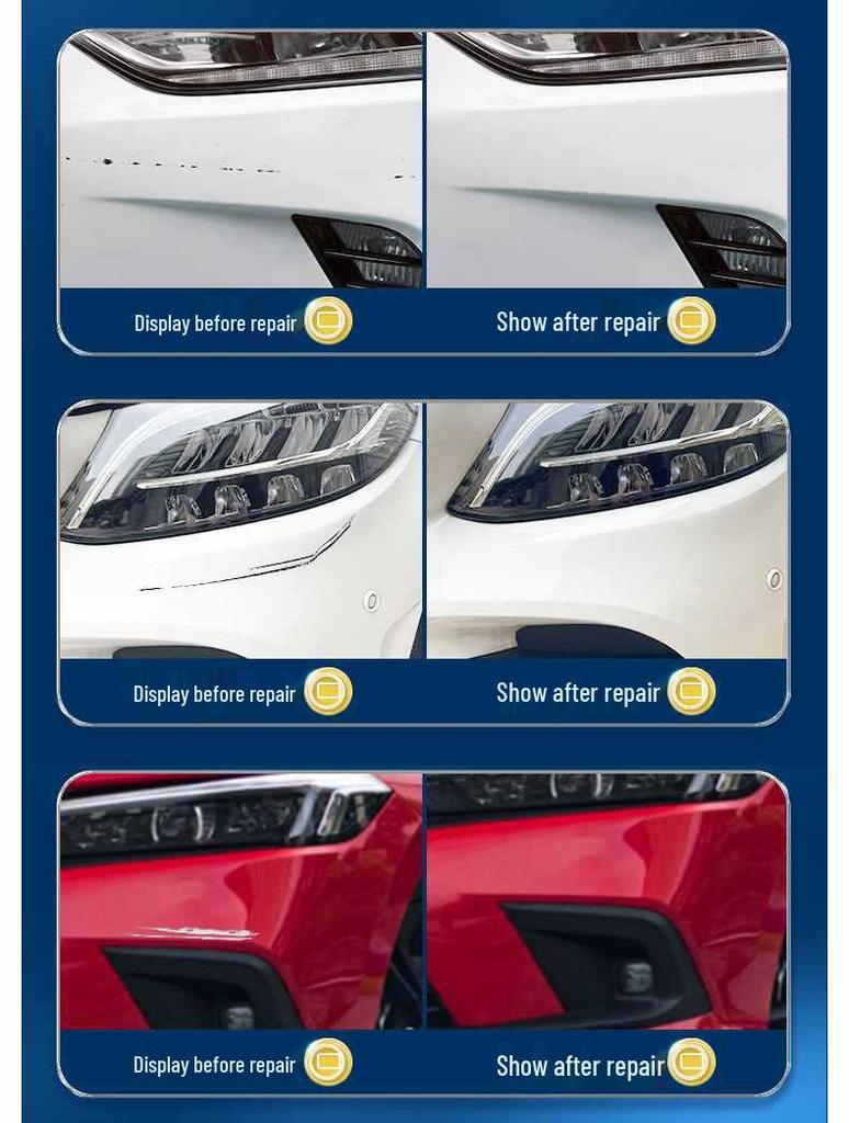 CRV Crystal White Pearl & Black Touch-Up Paint Pen for Car Scratches