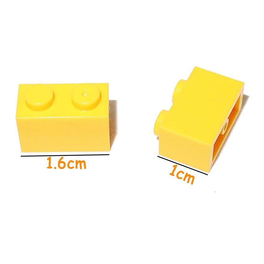 Non-Toxic 80Pcs 3004 3065 1X2 Bricks Dots Thick Moc Assemble Particles 1*2 Building Blocks Diy Educational Creative Toy For Kids