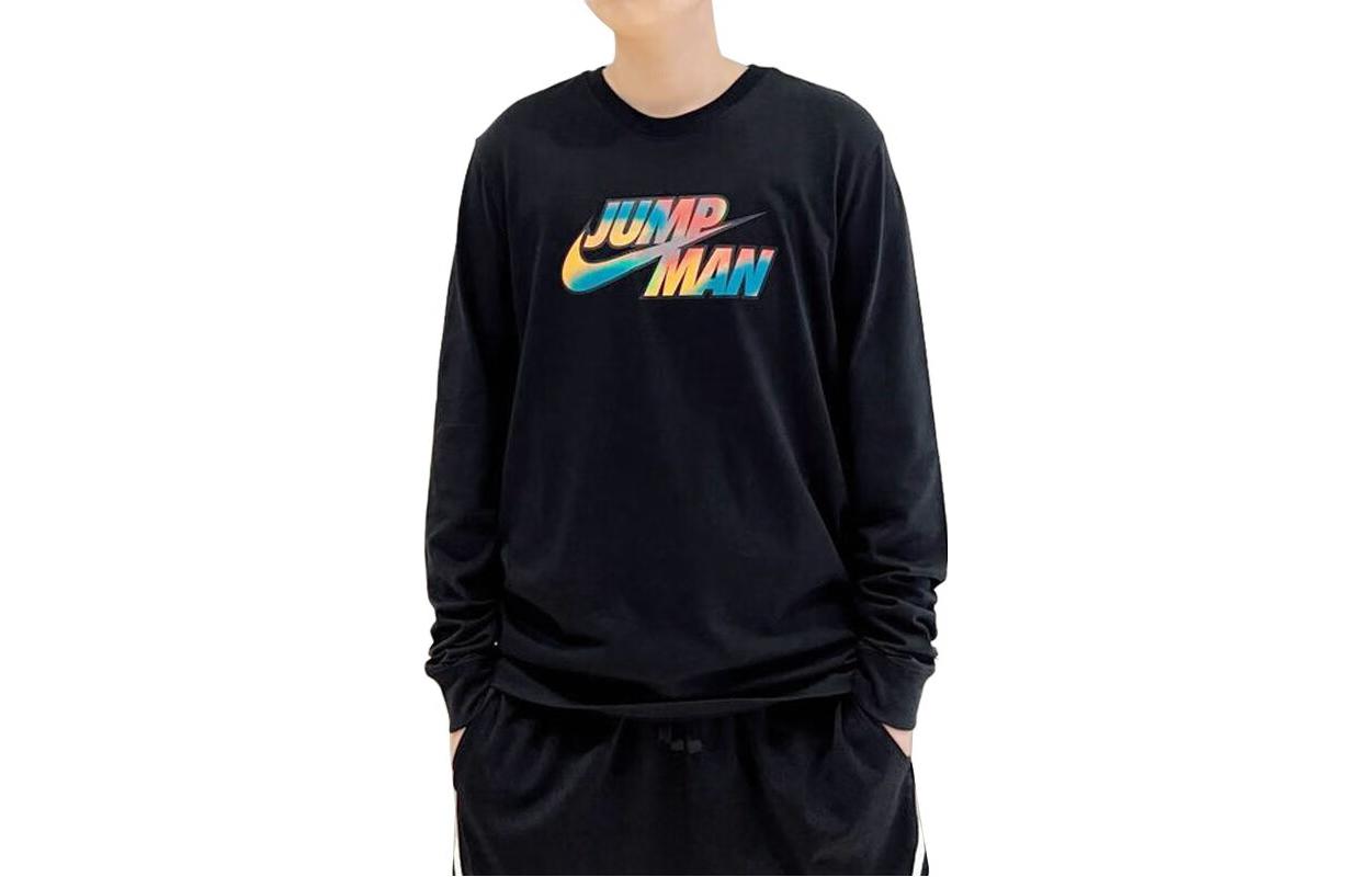 Nike Sweatshirts Unisex Black Crew Neck Moderate Regular DQ7365-010 M