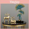 Elegant Resin Ginkgo Leaf Ornament For Home Office Tabletop Decoration Gift