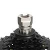 Bike Flywheel Removal Tool Kit with Cassette Wrench 12 Teeth MTB Cassette Sprocket Removal Wrench Portable Bicycle Repair Tools