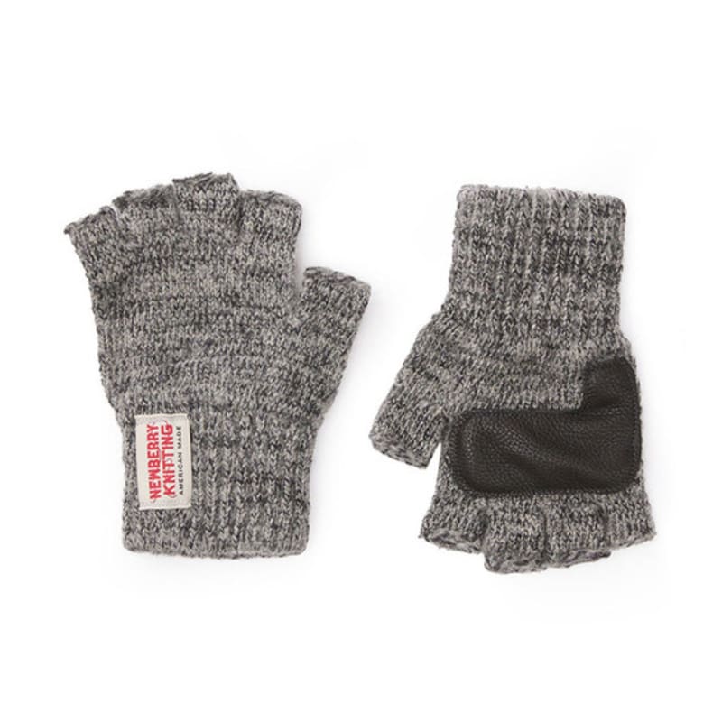 NEWBERRY KNITTING Deerskin Fingerless Gloves - Charcoal