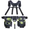 Tool bags consisting of 2 large fanny packs, 1 small fanny pack, and a shoulder strap.