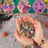Kit per la creazione di braccialetti con perline in argilla di Halloween da 2086 pezzi Kit ciondoli fantasma zucca pipistrello Ornamento fai-da-te