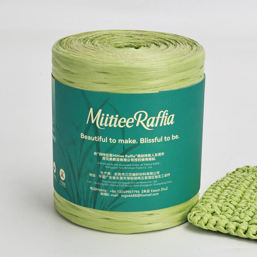 MT001-MT087 Natural Raffia Yarn For Wrapping Knit Wire Natural Color Matte Texture Raffia Paper Ribbons For Hat DIY Decoration
