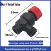 Universal Brass Pressure Relief Valve for Wall-Mounted Boilers, 4 Points, 3 Bar