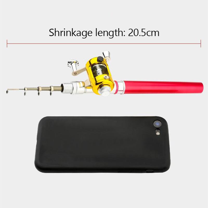 1M Pen Rod Set Mini Spinning Reel Fishing Rod Telescopic Pocket Fishing Rods Fishing Rod Set
