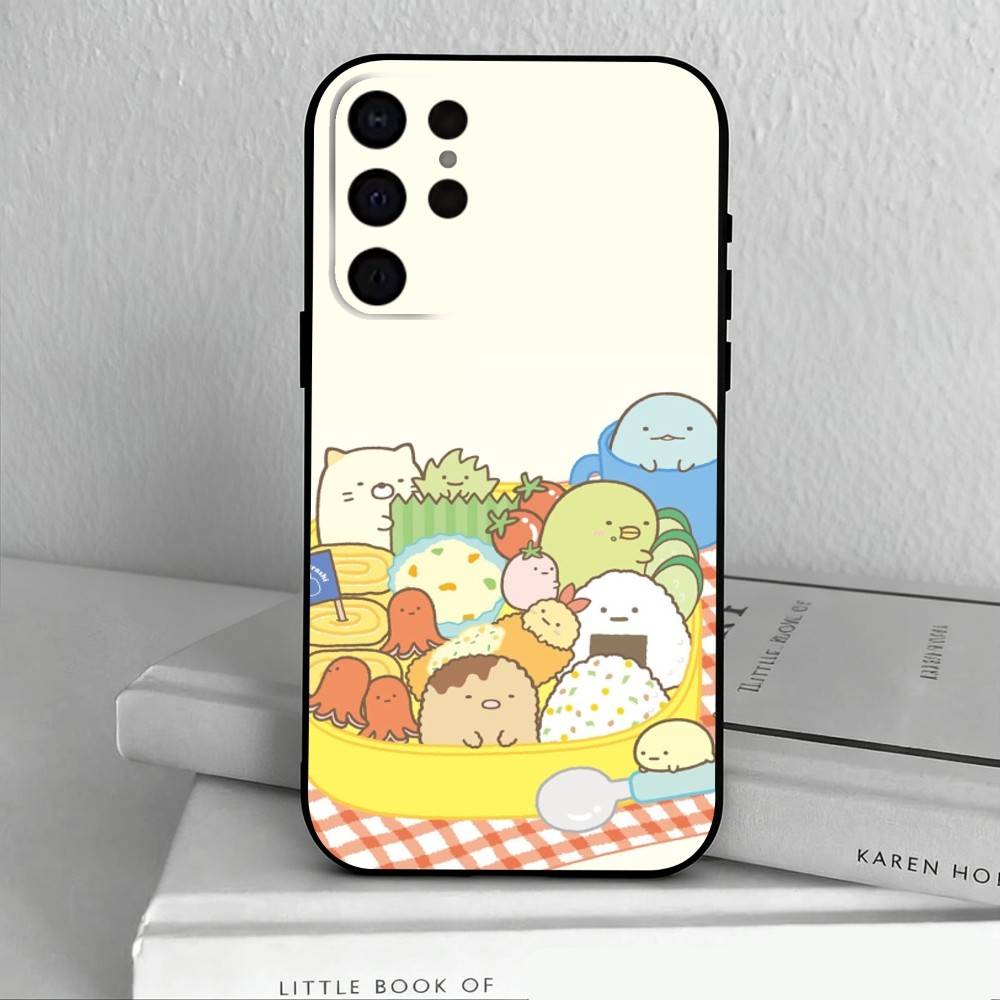 S-Sumikko Anime G-Gurashi-I  Phone Case For Samsung S25,S24,S21,S22,S23,S30,Ultra,S20,Plus,Others Soft Black Cover