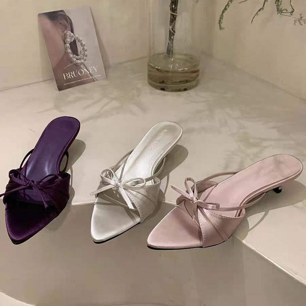 Women Pumps Spring Sexy Pointed Toe Sandals Party Ladies High Heels Shoes for Women Fashion Wedding Shoes Bride Zapatos De Mujer