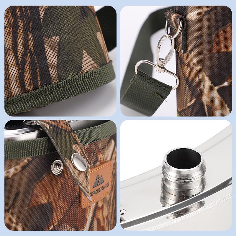 Portable Large Capacity Metal Hip Flask for Outdoor Travel