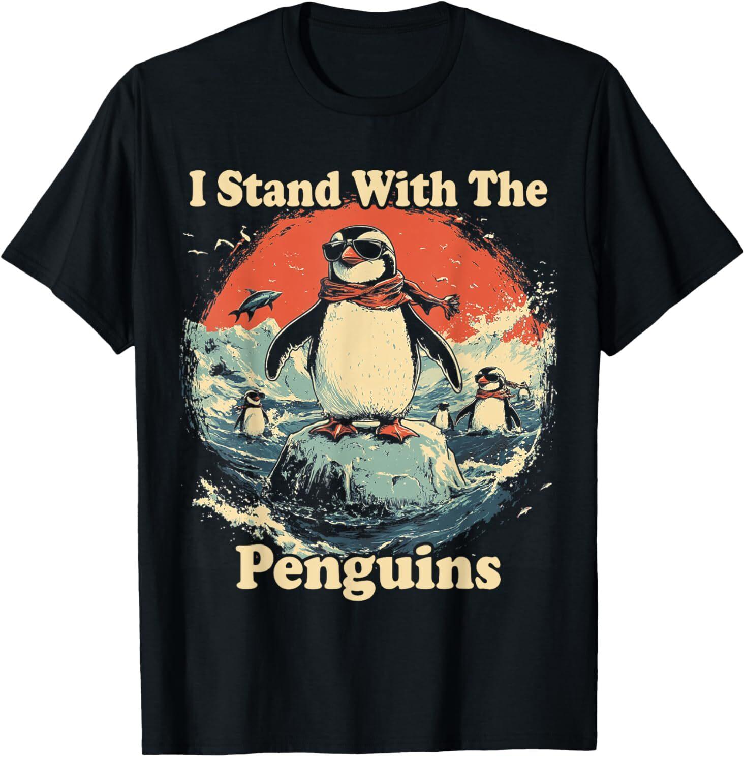 Flippers Up I Stand With The Penguins T-Shirt S