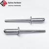 Aluminum & Iron Open Type Blind Pop Rivets with Flat Round Head